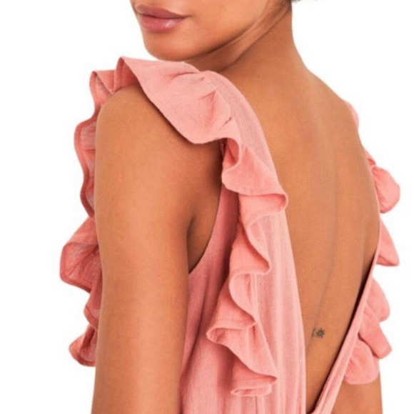 BA&SH Joyce Backless Midi Dress Size Medium - Picture 2 of 12